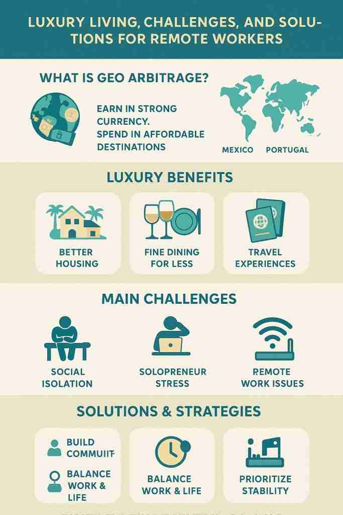 geo arbitrage remote workers, infographic